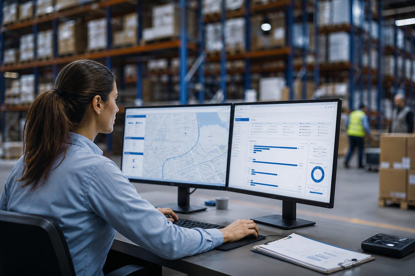 Logistics operations and shipment tracking interface